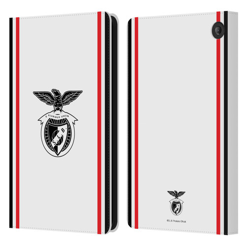 S.L. Benfica 2021/22 Crest Kit Away Leather Book Wallet Case Cover For Amazon Fire 7 2022