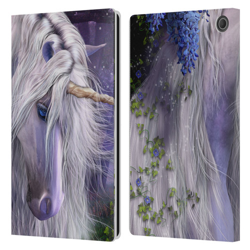 Laurie Prindle Fantasy Horse Moonlight Serenade Unicorn Leather Book Wallet Case Cover For Amazon Fire Max 11 2023