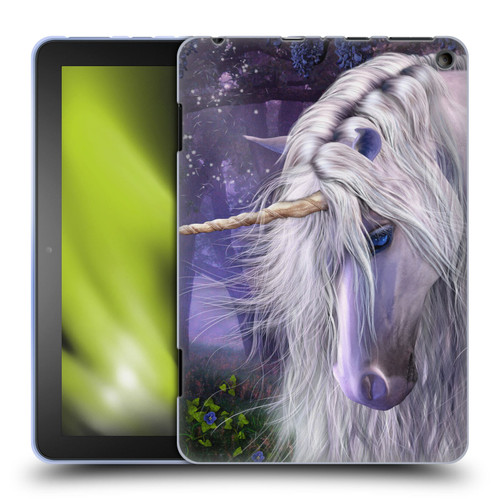 Laurie Prindle Fantasy Horse Moonlight Serenade Unicorn Soft Gel Case for Amazon Fire HD 8/Fire HD 8 Plus 2020