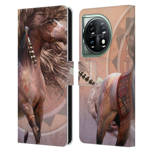 Laurie Prindle Fantasy Horse Spirit Warrior Leather Book Wallet Case Cover For OnePlus 11 5G