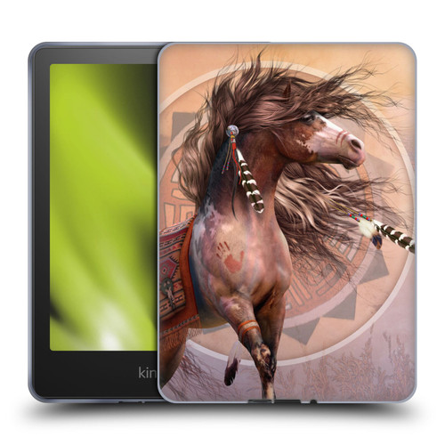 Laurie Prindle Fantasy Horse Spirit Warrior Soft Gel Case for Amazon Kindle Paperwhite 5 (2021)