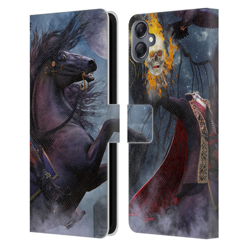 Laurie Prindle Fantasy Horse Sleepy Hollow Warrior Leather Book Wallet Case Cover For Samsung Galaxy A05
