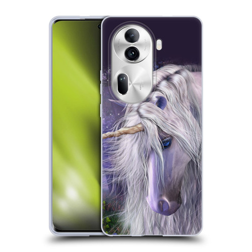 Laurie Prindle Fantasy Horse Moonlight Serenade Unicorn Soft Gel Case for OPPO Reno11 Pro