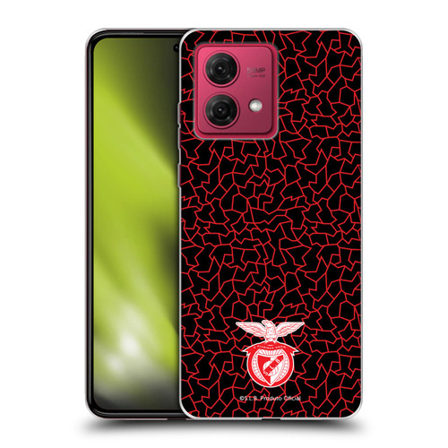 S.L. Benfica 2021/22 Crest Mosaic Pattern Soft Gel Case for Motorola Moto G84 5G