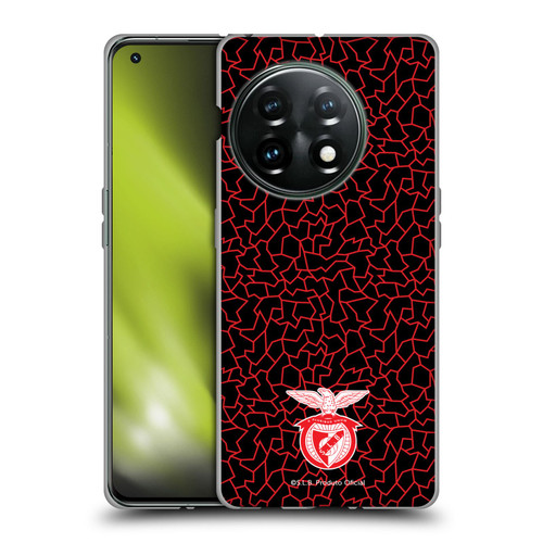 S.L. Benfica 2021/22 Crest Mosaic Pattern Soft Gel Case for OnePlus 11 5G