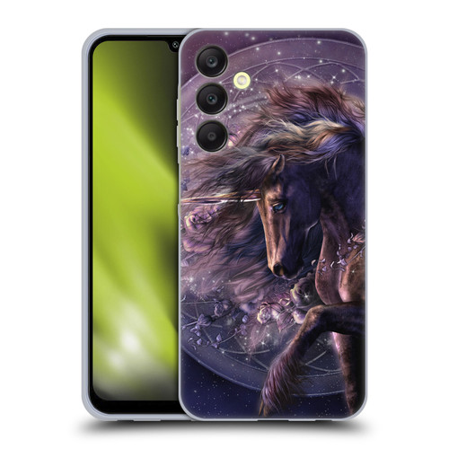 Laurie Prindle Fantasy Horse Chimera Black Rose Unicorn Soft Gel Case for Samsung Galaxy A25 5G