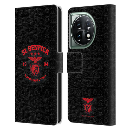 S.L. Benfica 2021/22 Crest E Pluribus Unum Leather Book Wallet Case Cover For OnePlus 11 5G