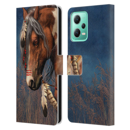 Laurie Prindle Fantasy Horse Native American War Pony Leather Book Wallet Case Cover For Xiaomi Redmi Note 12 5G