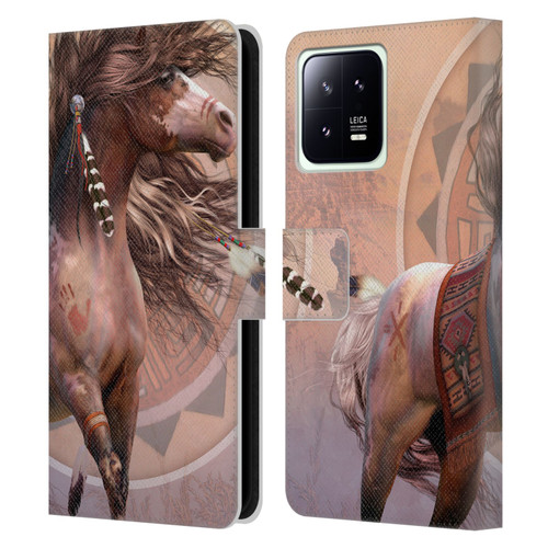 Laurie Prindle Fantasy Horse Spirit Warrior Leather Book Wallet Case Cover For Xiaomi 13 5G
