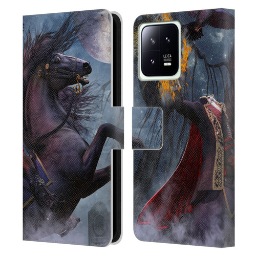 Laurie Prindle Fantasy Horse Sleepy Hollow Warrior Leather Book Wallet Case Cover For Xiaomi 13 5G