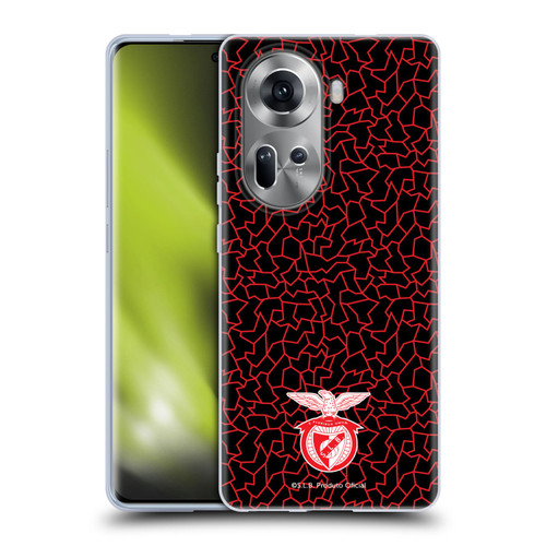 S.L. Benfica 2021/22 Crest Mosaic Pattern Soft Gel Case for OPPO Reno11