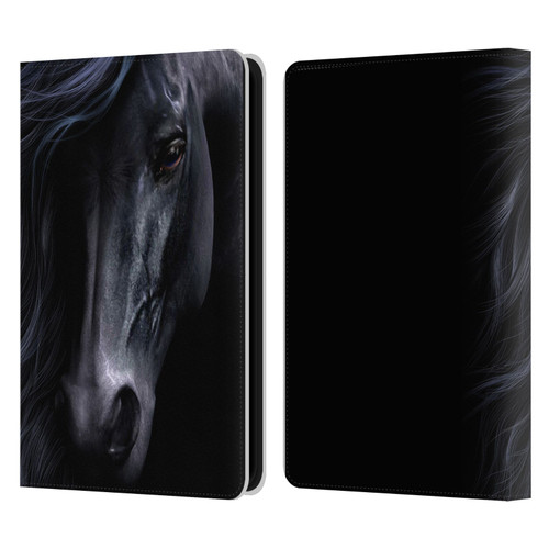 Laurie Prindle Western Stallion The Black Leather Book Wallet Case Cover For Amazon Kindle 11th Gen 6in 2022