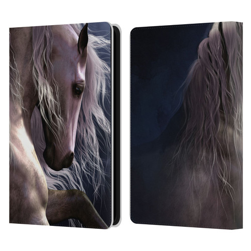 Laurie Prindle Western Stallion Night Silver Ghost II Leather Book Wallet Case Cover For Amazon Kindle Paperwhite 5 (2021)