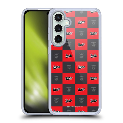S.L. Benfica 2021/22 Crest Logo Pattern Soft Gel Case for Samsung Galaxy S23 FE 5G