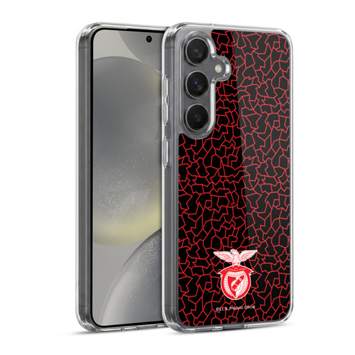 S.L. Benfica 2021/22 Crest Mosaic Pattern Soft Gel Case for Samsung Galaxy S24 5G