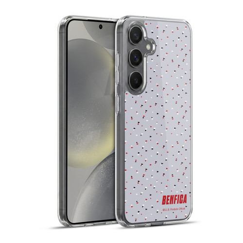 S.L. Benfica 2021/22 Crest Triangles Soft Gel Case for Samsung Galaxy S24+ 5G