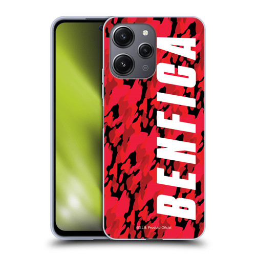 S.L. Benfica 2021/22 Crest Camouflage Soft Gel Case for Xiaomi Redmi 12