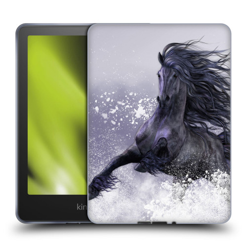 Laurie Prindle Western Stallion Winter Thunder Soft Gel Case for Amazon Kindle Paperwhite 5 (2021)