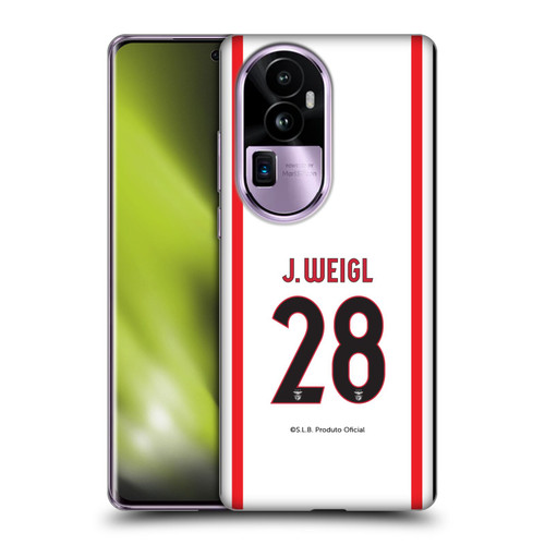 S.L. Benfica 2021/22 Players Away Kit Julian Weigl Soft Gel Case for OPPO Reno10 Pro+