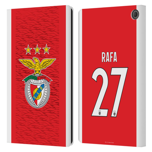 S.L. Benfica 2021/22 Players Home Kit Rafa Silva Leather Book Wallet Case Cover For Amazon Fire Max 11 2023