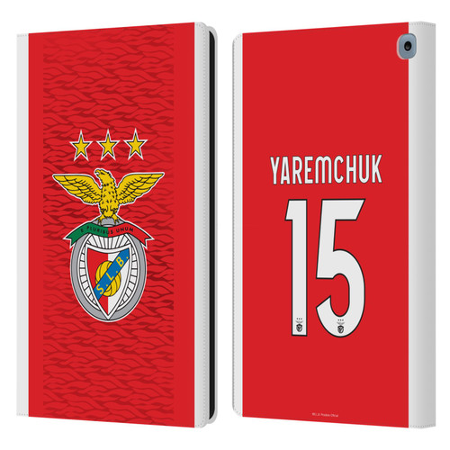 S.L. Benfica 2021/22 Players Home Kit Roman Yaremchuk Leather Book Wallet Case Cover For Amazon Fire HD 10 / Plus 2021