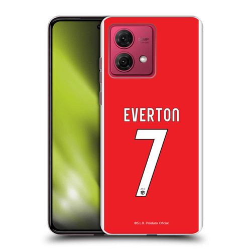 S.L. Benfica 2021/22 Players Home Kit Everton Soares Soft Gel Case for Motorola Moto G84 5G