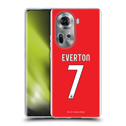 S.L. Benfica 2021/22 Players Home Kit Everton Soares Soft Gel Case for OPPO Reno11