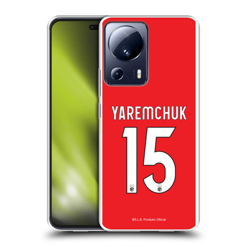 S.L. Benfica 2021/22 Players Home Kit Roman Yaremchuk Soft Gel Case for Xiaomi 13 Lite 5G