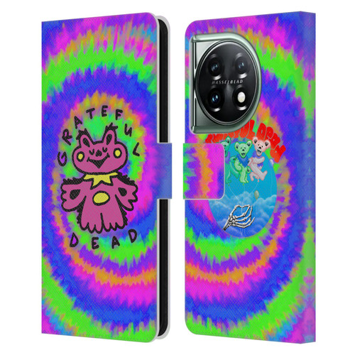 Grateful Dead Trends Dancing Bear Colorful Leather Book Wallet Case Cover For OnePlus 11 5G