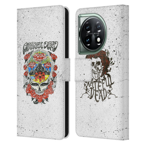 Grateful Dead Trends Rose Leather Book Wallet Case Cover For OnePlus 11 5G