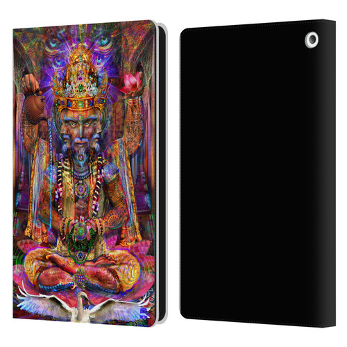 Jumbie Art Gods and Goddesses Brahma Leather Book Wallet Case Cover For Amazon Fire HD 8/Fire HD 8 Plus 2020