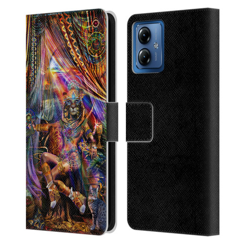 Jumbie Art Gods and Goddesses Bastet Leather Book Wallet Case Cover For Motorola Moto G14