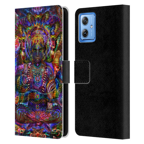 Jumbie Art Gods and Goddesses Vishnu Leather Book Wallet Case Cover For Motorola Moto G54 5G