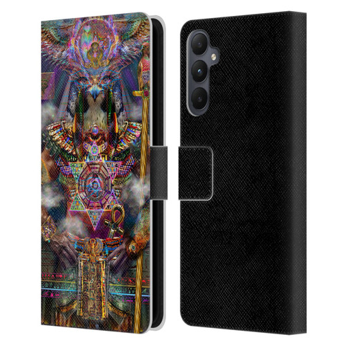 Jumbie Art Gods and Goddesses Horus Leather Book Wallet Case Cover For Samsung Galaxy A05s