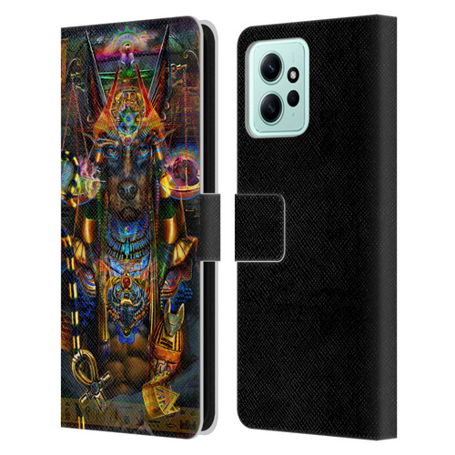Jumbie Art Gods and Goddesses Anubis Leather Book Wallet Case Cover For Xiaomi Redmi 12