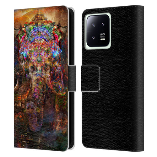 Jumbie Art Gods and Goddesses Ganesha Leather Book Wallet Case Cover For Xiaomi 13 5G