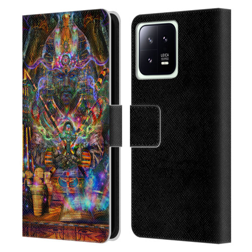 Jumbie Art Gods and Goddesses Osiris Leather Book Wallet Case Cover For Xiaomi 13 5G