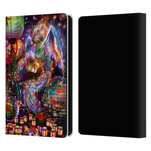 Jumbie Art Visionary Phoenix Leather Book Wallet Case Cover For Amazon Kindle Paperwhite 5 (2021)