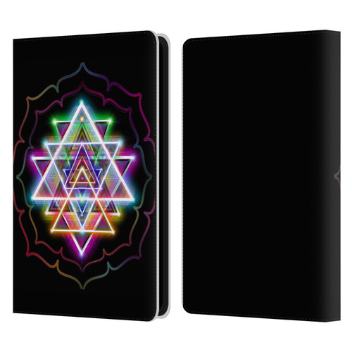 Jumbie Art Visionary Sri Yantra Leather Book Wallet Case Cover For Amazon Kindle Paperwhite 5 (2021)