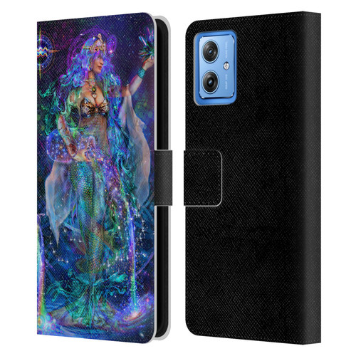 Jumbie Art Visionary Aquarius Leather Book Wallet Case Cover For Motorola Moto G54 5G