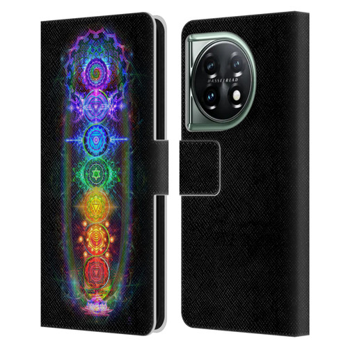 Jumbie Art Visionary Chakras Leather Book Wallet Case Cover For OnePlus 11 5G