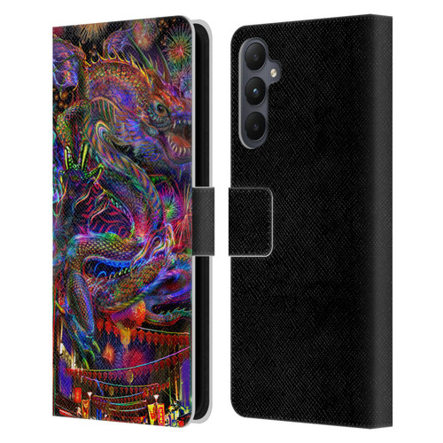 Jumbie Art Visionary Dragon Leather Book Wallet Case Cover For Samsung Galaxy A05s