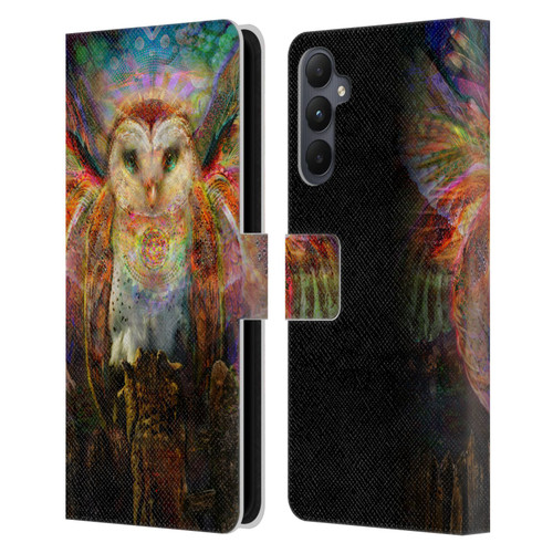 Jumbie Art Visionary Owl Leather Book Wallet Case Cover For Samsung Galaxy A05s