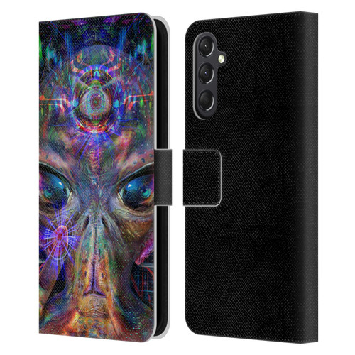 Jumbie Art Visionary Alien Leather Book Wallet Case Cover For Samsung Galaxy A24 4G / M34 5G