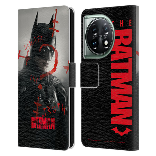 The Batman Posters Unmask The Truth Leather Book Wallet Case Cover For OnePlus 11 5G
