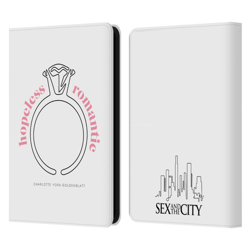 Sex and The City: Television Series Characters Hopeless Romantic Charlotte Leather Book Wallet Case Cover For Amazon Kindle 11th Gen 6in 2022