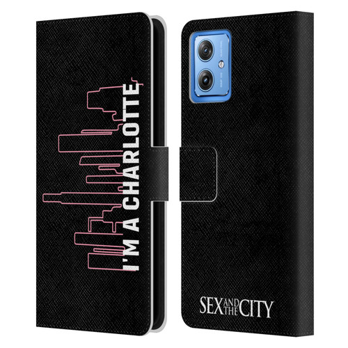 Sex and The City: Television Series Characters Charlotte Leather Book Wallet Case Cover For Motorola Moto G54 5G