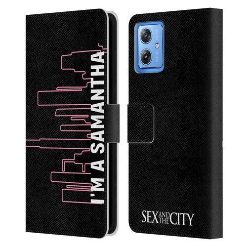 Sex and The City: Television Series Characters Samantha Leather Book Wallet Case Cover For Motorola Moto G54 5G