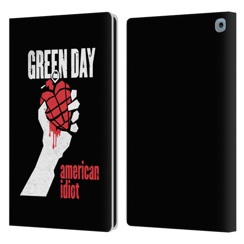 Green Day Graphics American Idiot Leather Book Wallet Case Cover For Amazon Fire HD 10 / Plus 2021