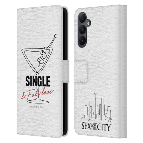 Sex and The City: Television Series Characters Single And Fabulous Samantha Leather Book Wallet Case Cover For Samsung Galaxy A05s